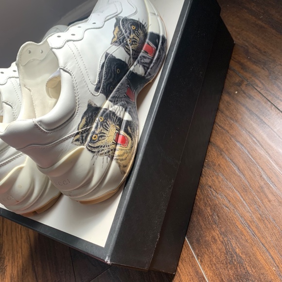 Gucci Rhython Tiger Sneakers US Size 6 - Picture 3 of 5
